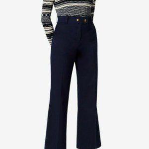 Tory Burch Navy Wide Leg Maddie Pant NWT